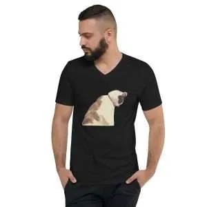 Cabinet Cat V-Neck T-Shirt